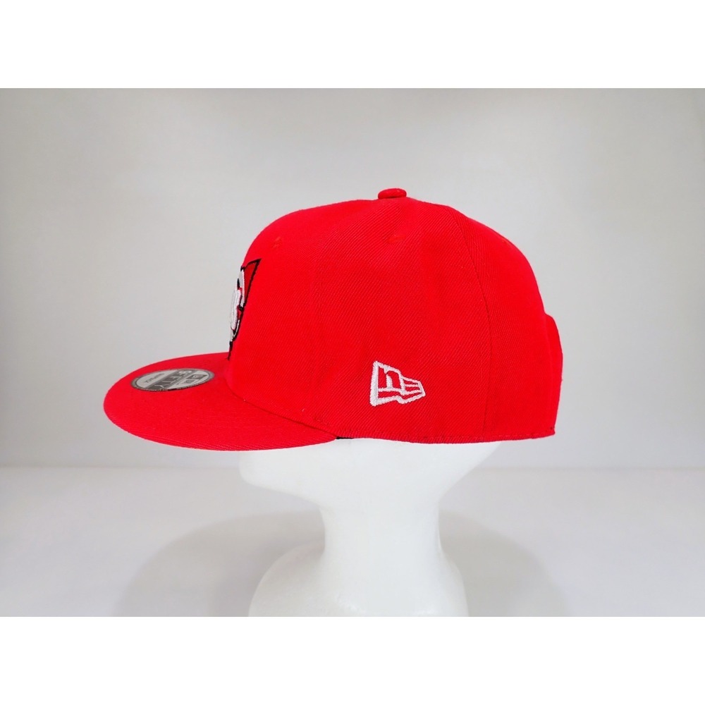 New Era 9FIFTY Cincinnati Reds Hat Ohio State Outline Snapback Red MLB - Picture 3 of 9